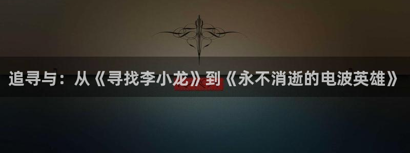 51视频麻豆：追寻与：从《寻找李小龙》到《永不消逝的电波英雄》